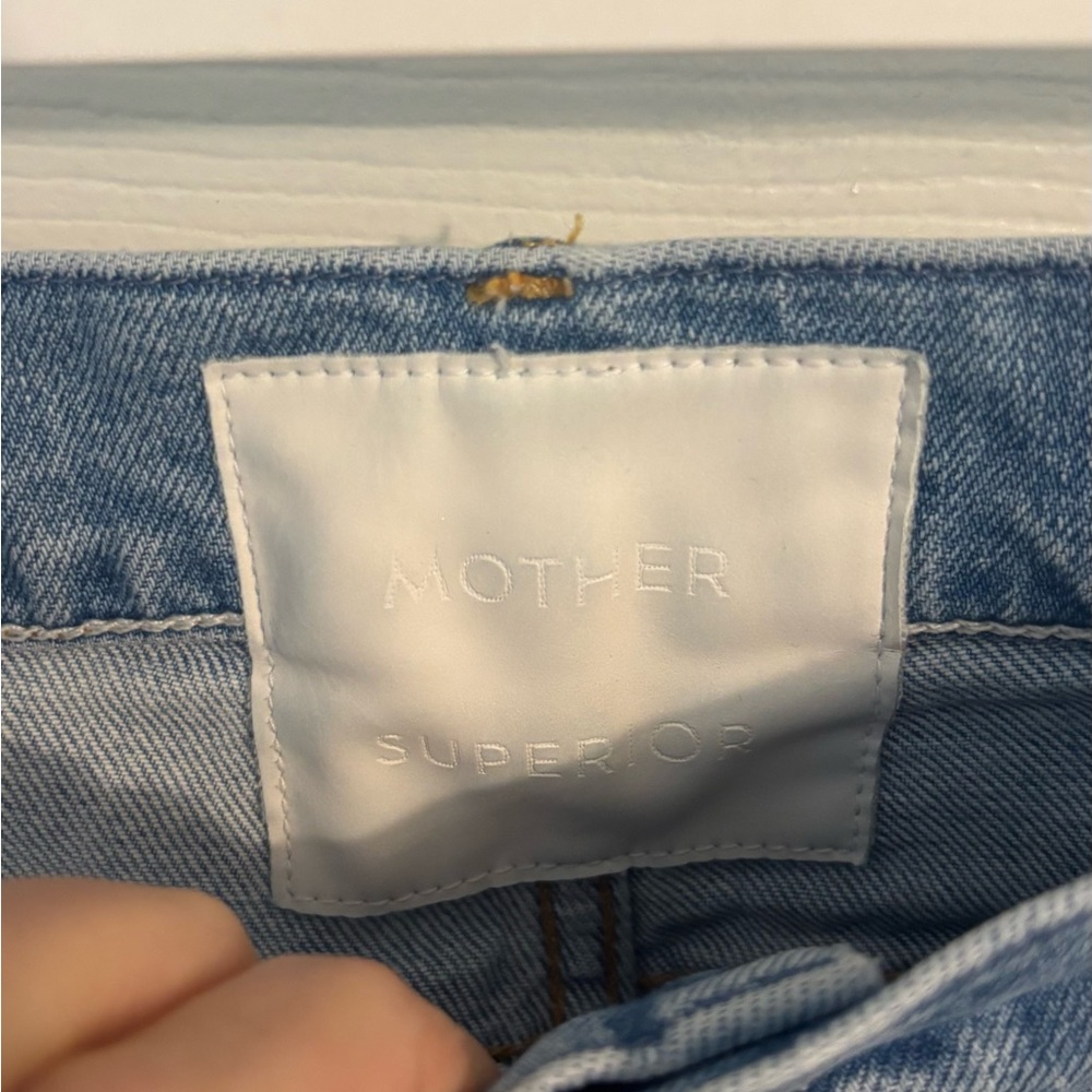 MOTHER high-wasted hiker hover undone hem jeans - Picture 4 of 4